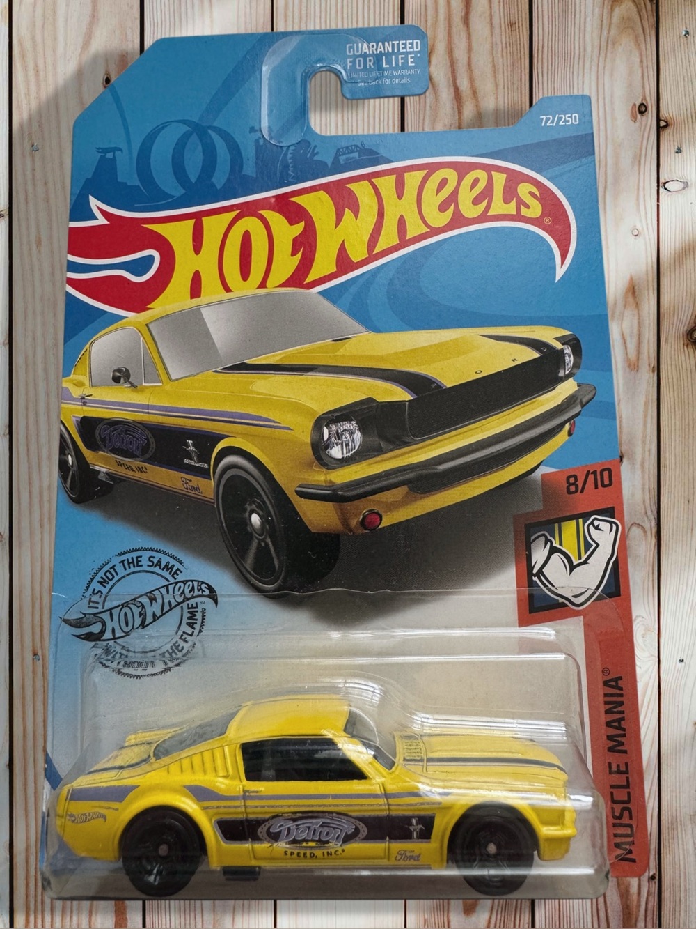 Hot Wheels Muscle Mania Car Bundle: Blue Camaro, Yellow Mustang, Silver Maverick